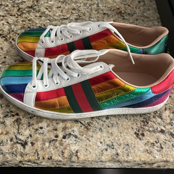 Gucci metallic stripe sneaker - Picture 1 of 12